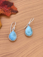 Load image into Gallery viewer, Blue Larimar Silver Drops