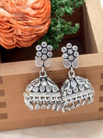 Load image into Gallery viewer, Polki Jhumka Earrings