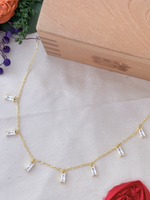 Load image into Gallery viewer, Gold Plated Stone Drop Chain