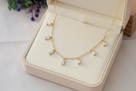 Load image into Gallery viewer, Gold Plated Stone Drop Chain