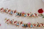 Load image into Gallery viewer, Enamelled Rajasthani Wedding Procession Payal / Anklet