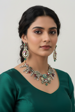 Load image into Gallery viewer, Nakshi Temple Necklace Set