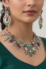 Load image into Gallery viewer, Nakshi Temple Necklace Set