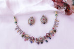 Load image into Gallery viewer, Temple Charm Kundan Necklace Set