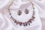 Load image into Gallery viewer, Temple Charm Kundan Necklace Set
