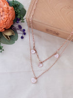 Load image into Gallery viewer, Rose Gold Heart Layered Necklace