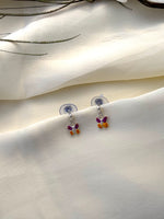Load image into Gallery viewer, Flutter Charm 925 Silver Butterfly Studs
