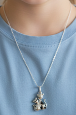 Load image into Gallery viewer, Loving Kitty Duo Pendant