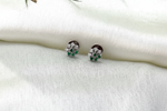 Load image into Gallery viewer, Emerald Bloom Studs