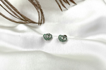 Load image into Gallery viewer, Emerald Twist Studs