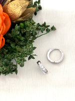 Load image into Gallery viewer, Crystal Curve Hoops