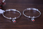 Load image into Gallery viewer, Silver Kids Charm Bangles
