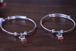 Load image into Gallery viewer, Silver Kids Charm Bangles