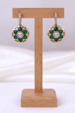 Load image into Gallery viewer, Colorful Enamel Round Drop Earrings