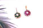 Load image into Gallery viewer, Colorful Enamel Round Drop Earrings