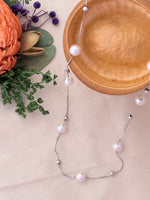 Load image into Gallery viewer, Silver Pearl Chain
