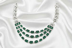Load image into Gallery viewer, Emerald blossom necklace