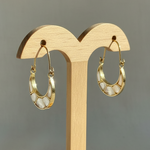Load image into Gallery viewer, Kundan Crescent Hoops