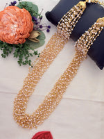 Load image into Gallery viewer, Layered Pearl Beaded Gold chain