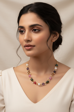 Load image into Gallery viewer, Multi-Gemstone Beaded Necklace