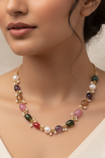 Load image into Gallery viewer, Multi-Gemstone Beaded Necklace