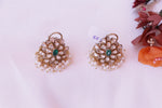 Load image into Gallery viewer, Kundan floral earrings