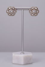 Load image into Gallery viewer, Moissanite Floral Dome Studs