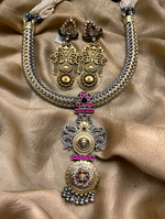 Load image into Gallery viewer, Sturdy woven chain long necklace