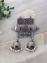 Temple Pendant with Jhumka Danglers