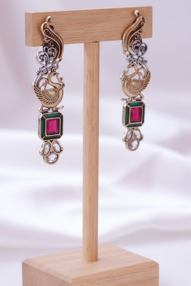 Peacock Heritage Earrings