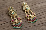 Load image into Gallery viewer, Royal Peacock Dangler Earrings