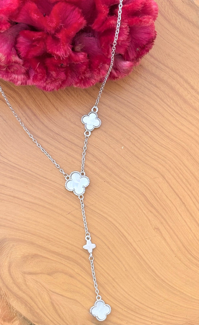 Sliver Clover Drop chain