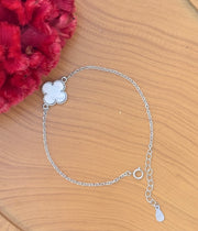 Silver Clover Bracelet