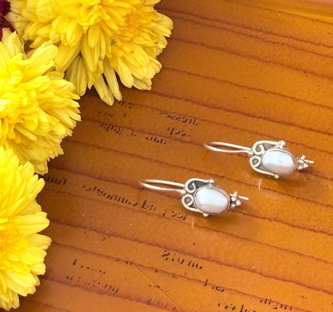 Owl Pearl Earrings