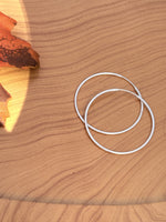 Load image into Gallery viewer, Silver Hoop Earrings
