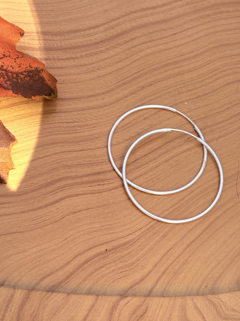 Silver Hoop Earrings