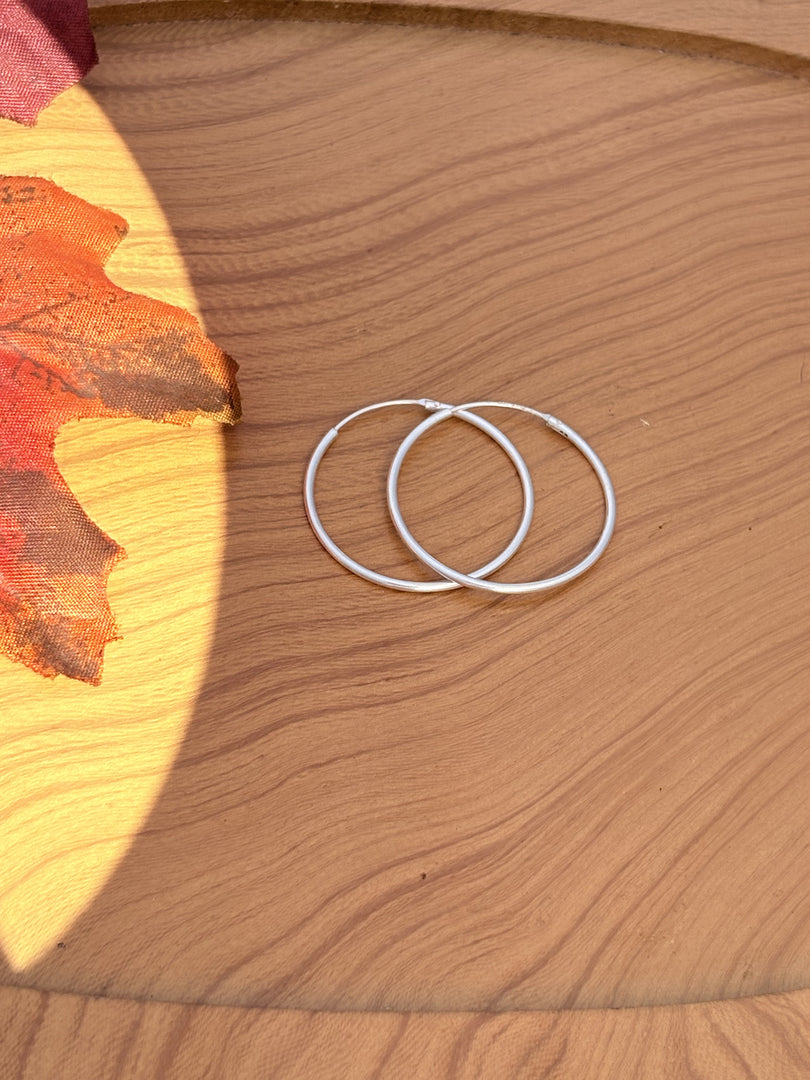 Silver Hoop Earrings