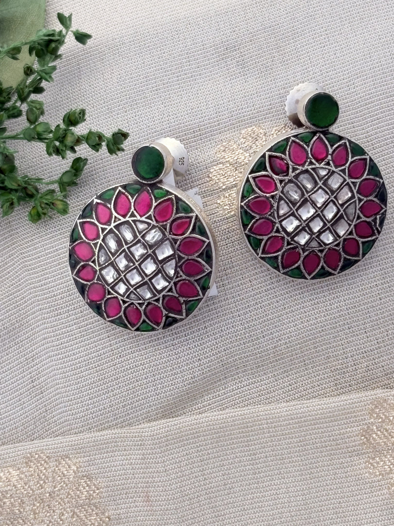 Ruby Green Stud Earrings