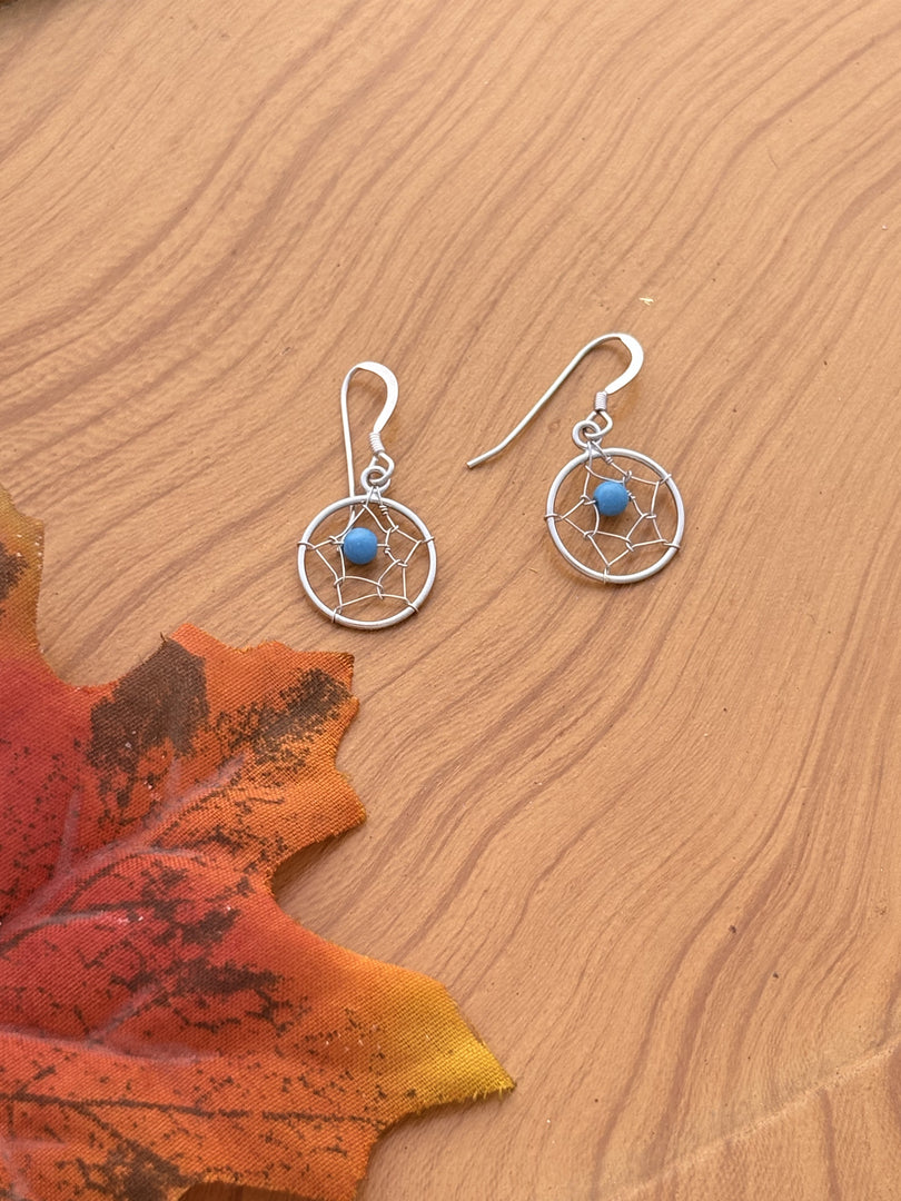 Dreamcatcher Silver Earrings
