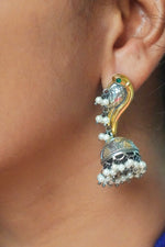 Load image into Gallery viewer, Peacock Jhumkas
