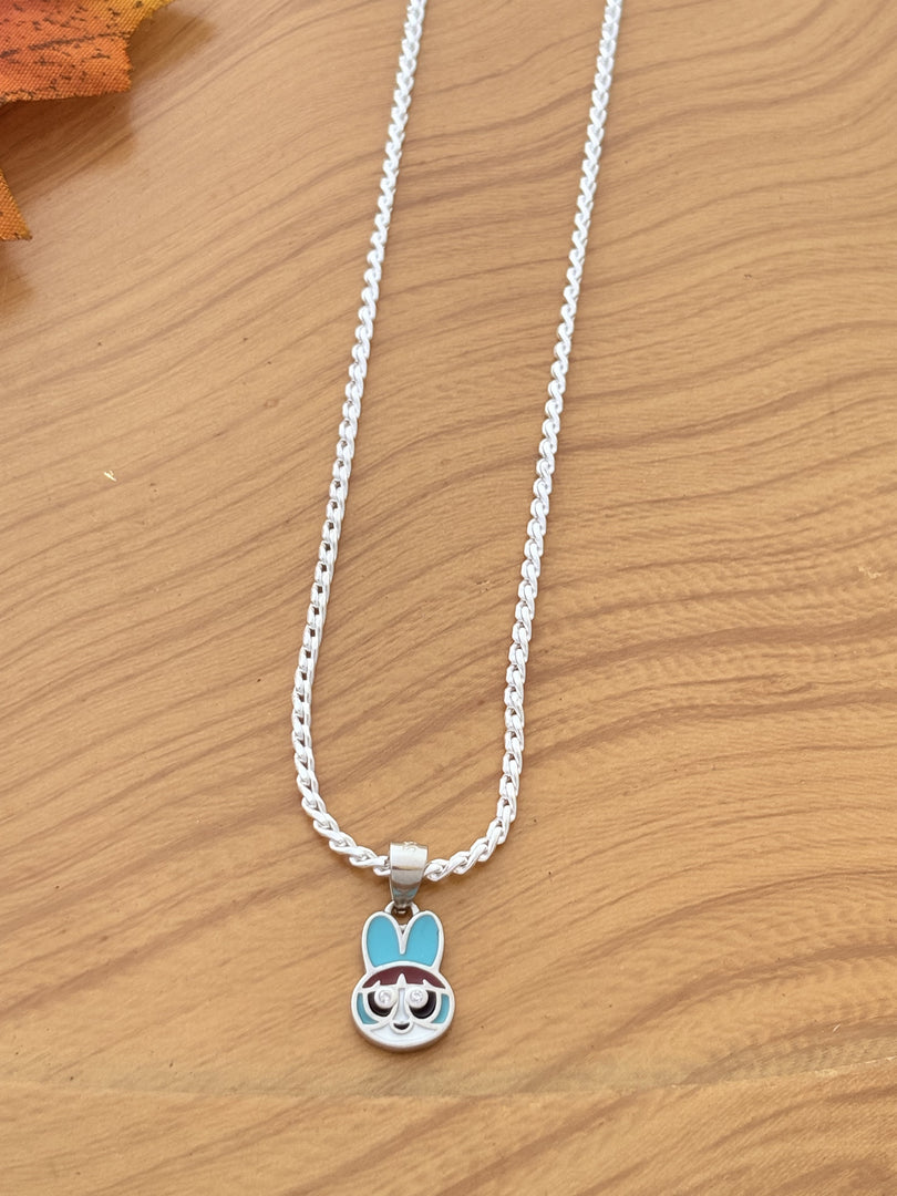Cute Bunny Silver Chain