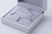 Kitty Doll Charm Silver Bracelet