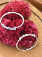 Plain Silver Kids Bangles