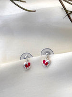 Load image into Gallery viewer, Heart Embrace Silver Earrings