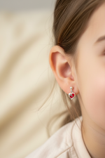 Load image into Gallery viewer, Heart Embrace Silver Earrings