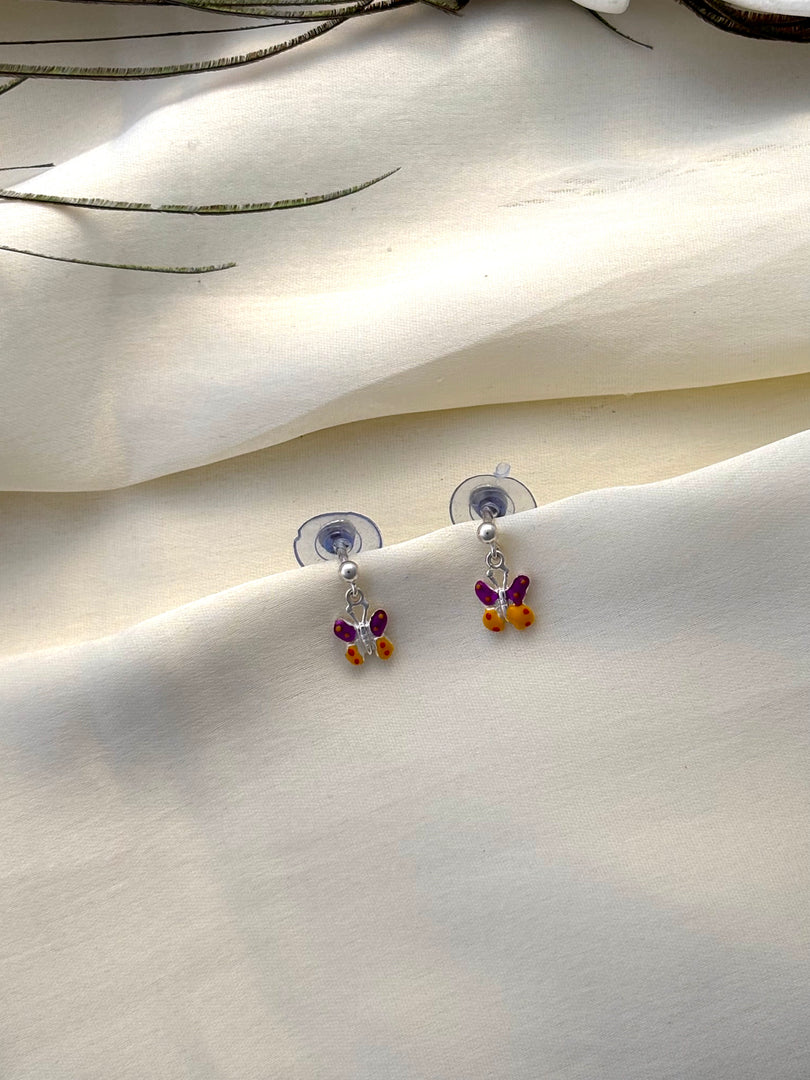 Flutter Charm 925 Silver Butterfly Studs