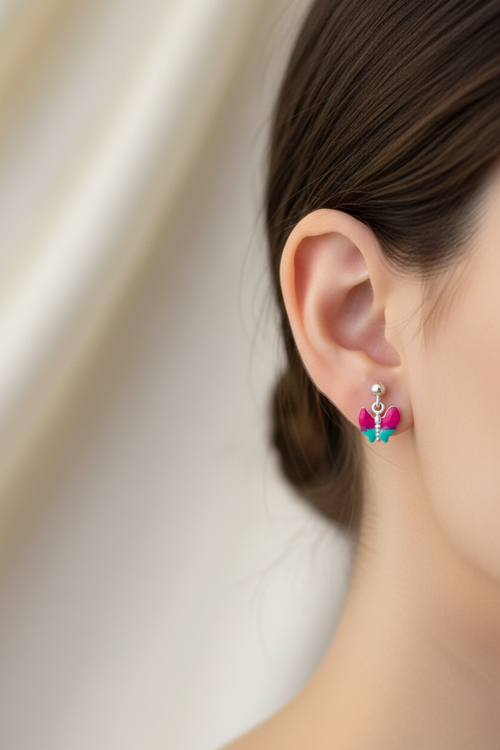 Butterfly Charm Studs