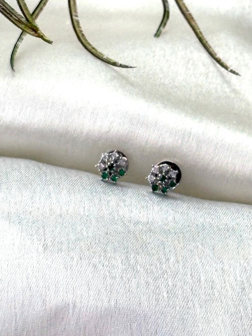 Emerald Bloom Studs
