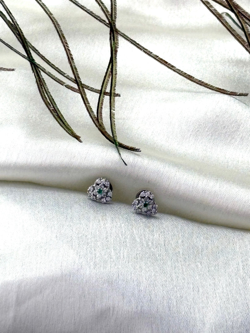 Mini Spark Heart Studs