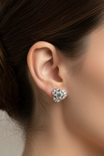 Load image into Gallery viewer, Mini Spark Heart Studs